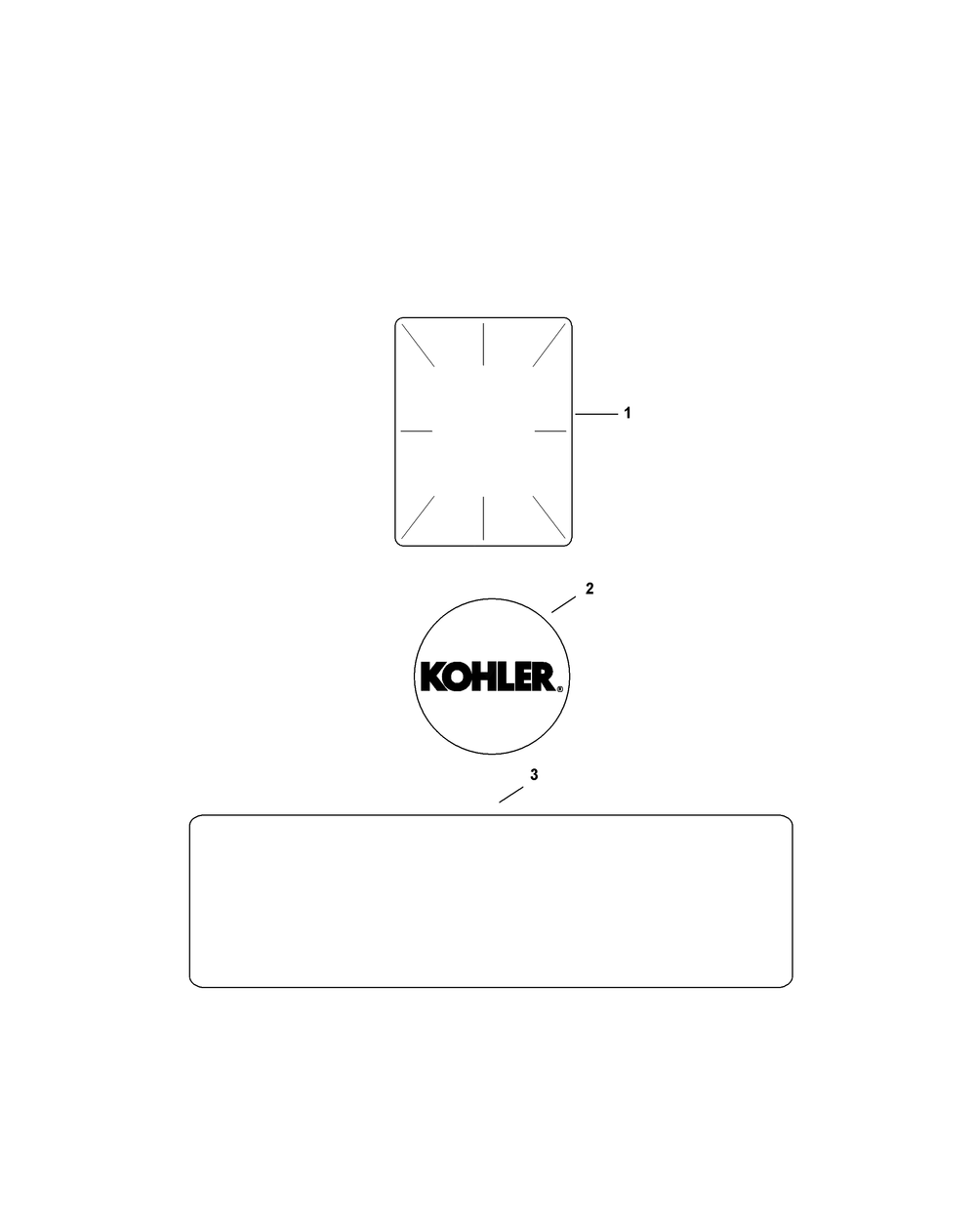 Kohler Cv730-3134 Decals Diagram and Parts List for Z-FORCES60-KH 53AH5FJD050-25HP Cub Cadet Lawn Tractor